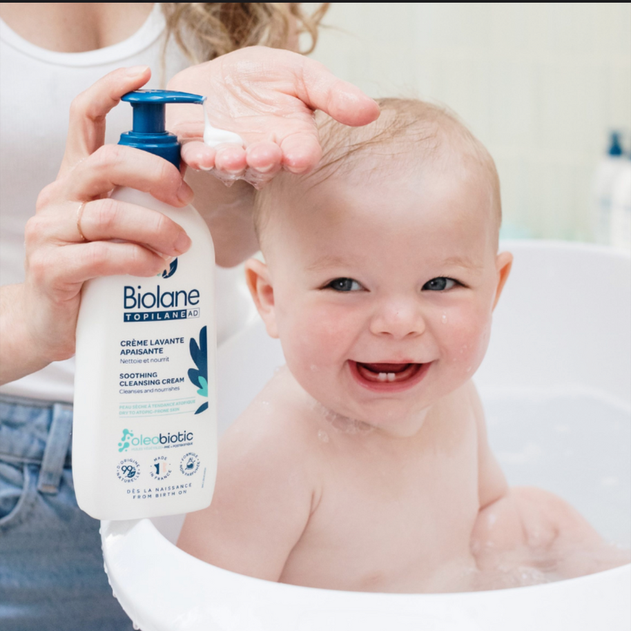 BIOLANE – Topilane AD Crème Lavante Apaisante 350ml – Peaux Très Sèches et à Tendance Atopique
