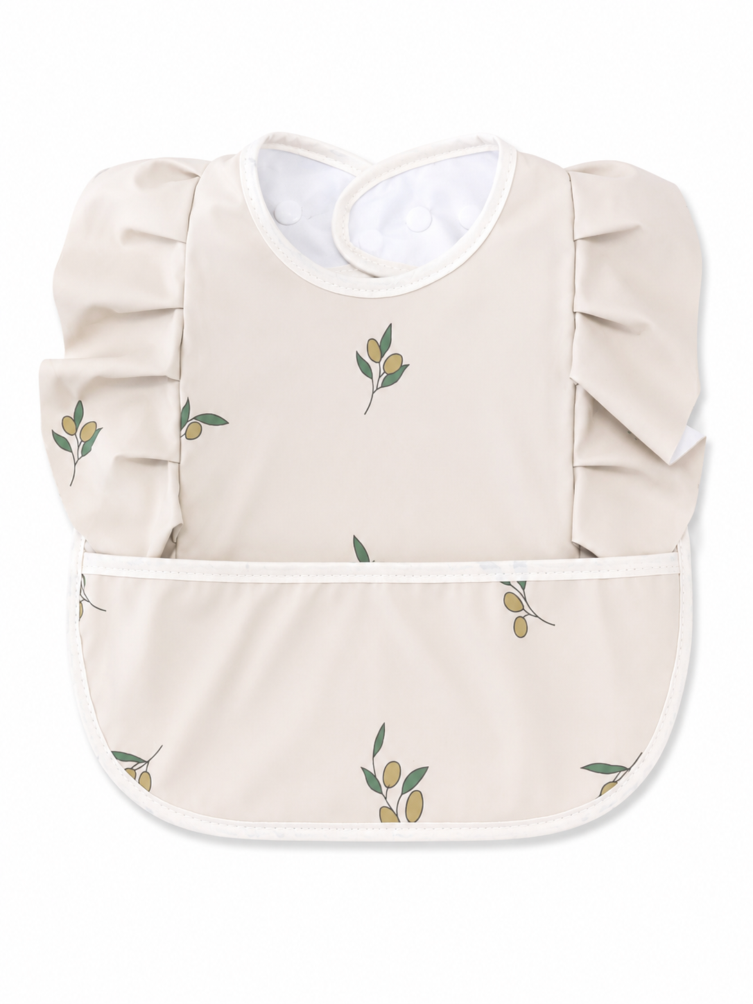 Bavoir imperméable avec poche récupératrice