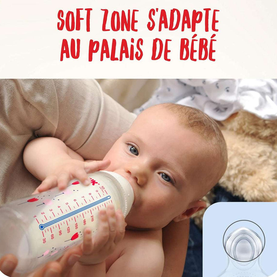 Nuk Biberon first choice+ Température control 240 ml en Verre – Rose