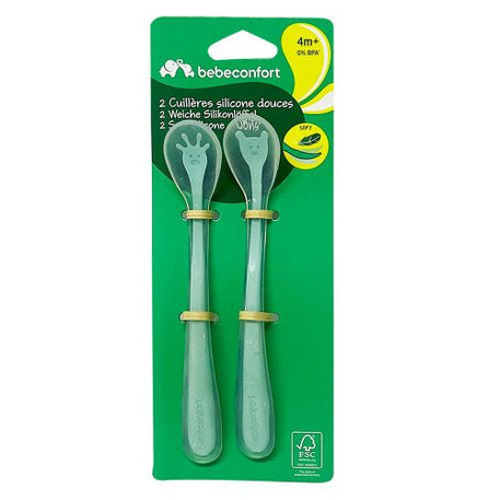 Bebe Confort Set de 2 Cuillères en Silicone Douce - Bebeconfort - - Babyboss.ma