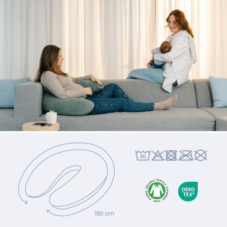Doomoo Buddy - Coussin de grossesse & d’allaitement en Corduroy Green