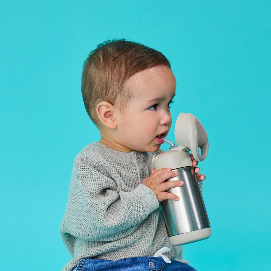 Gourde isotherme à paille B.box 350ml - Latte - b.box - Water Bottles pour bébé Maroc -www.babyboss.ma