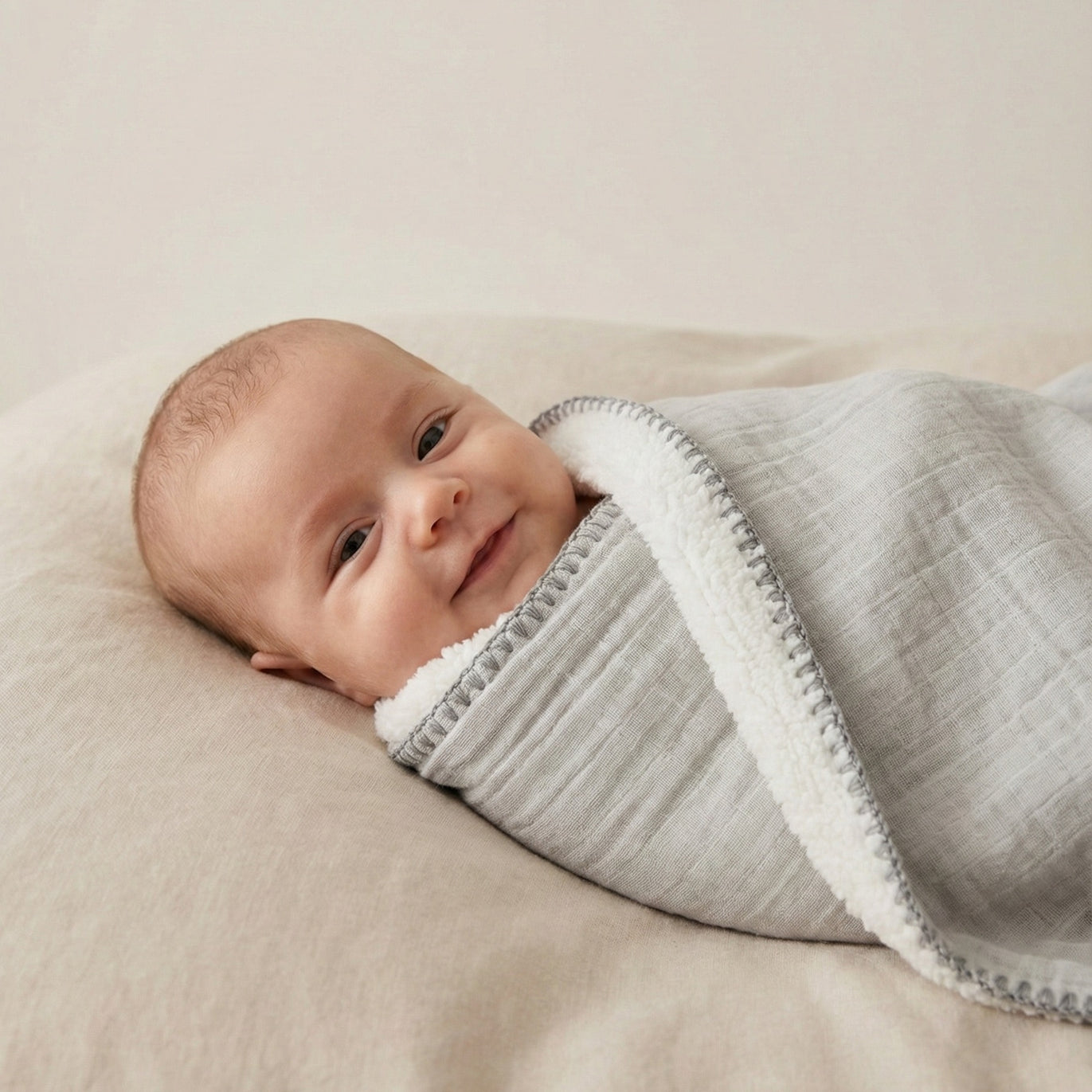 Couverture – Gris – 85x90 cm