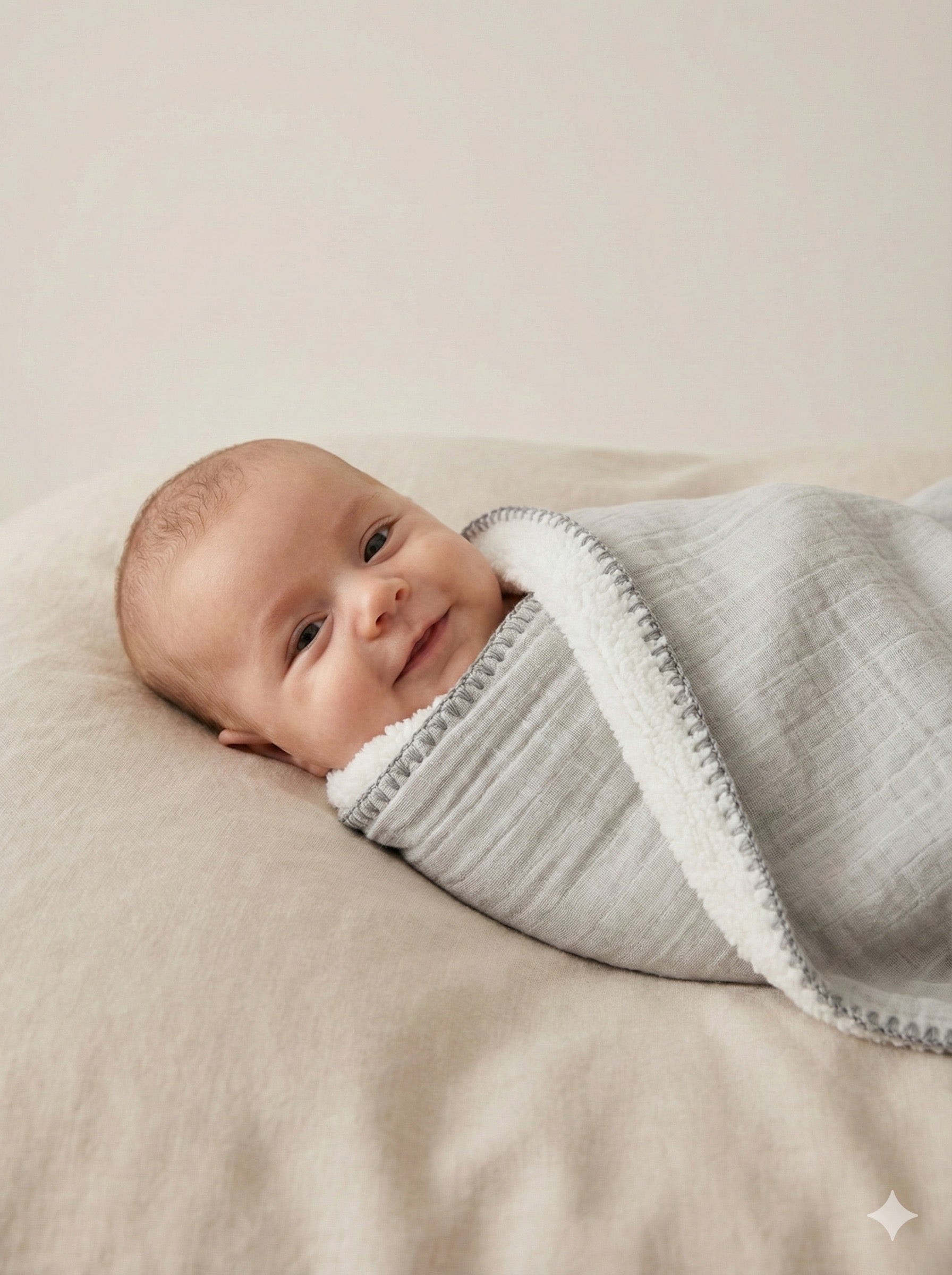 Couverture – Gris – 85x90 cm