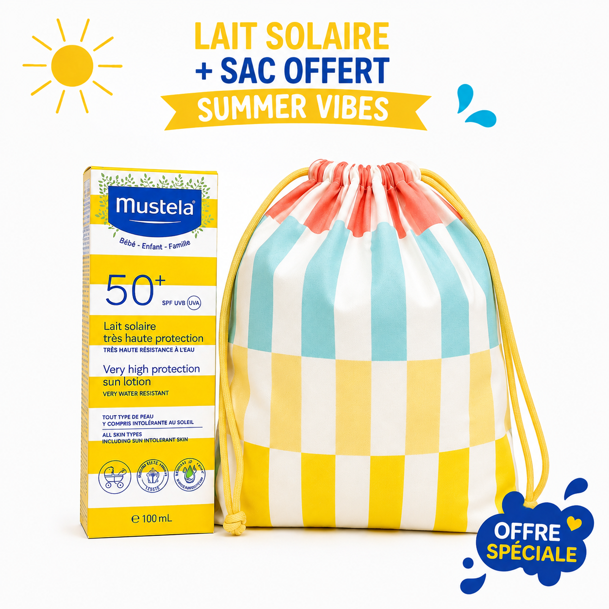 Mustela Very High Protection Sun Milk 0M+ SPF 50+ 100ml