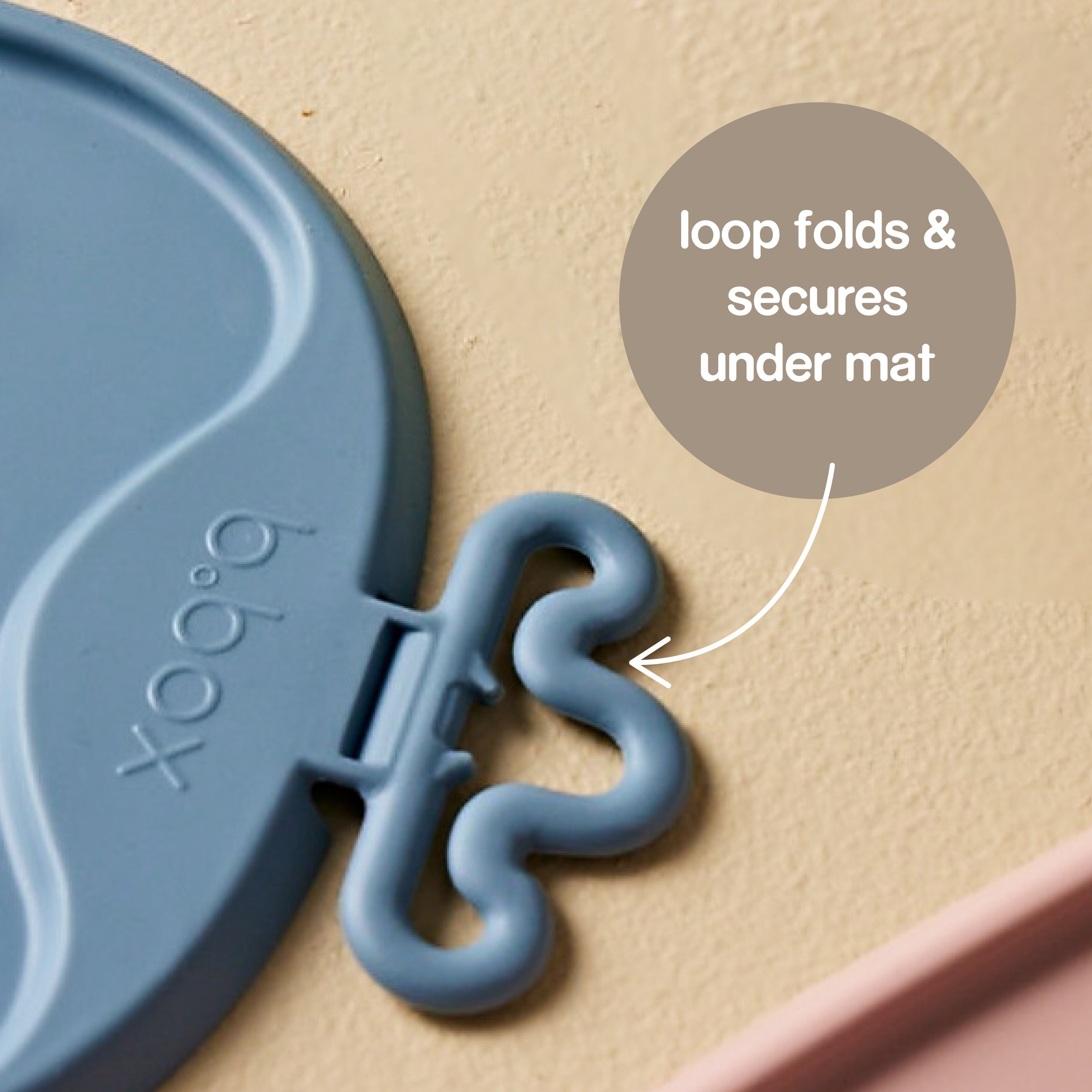 Set de Table Silicone Roll + Go b.box - ocean - latte - b.box - roll + go mealtime mat pour bébé Maroc -www.babyboss.ma