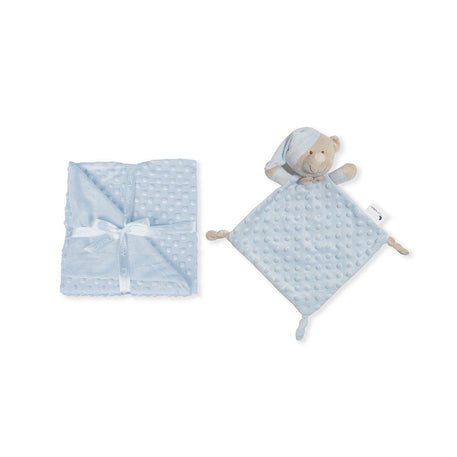 Interbaby Couverture En Bulles 80 X 110+Doudou - Bleu