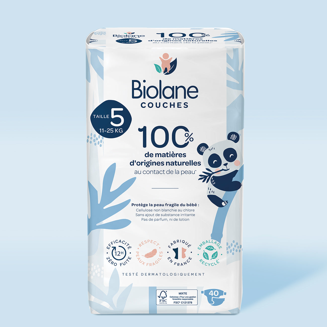 Couches Biolane - écologiques - Taille 1 à 5 - BIOLANE - Couches naturelles - Babyboss.ma