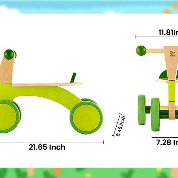 Hape Porteur Bébé Bois Vert en Bois - Hape - pour bébé Maroc -www.babyboss.ma