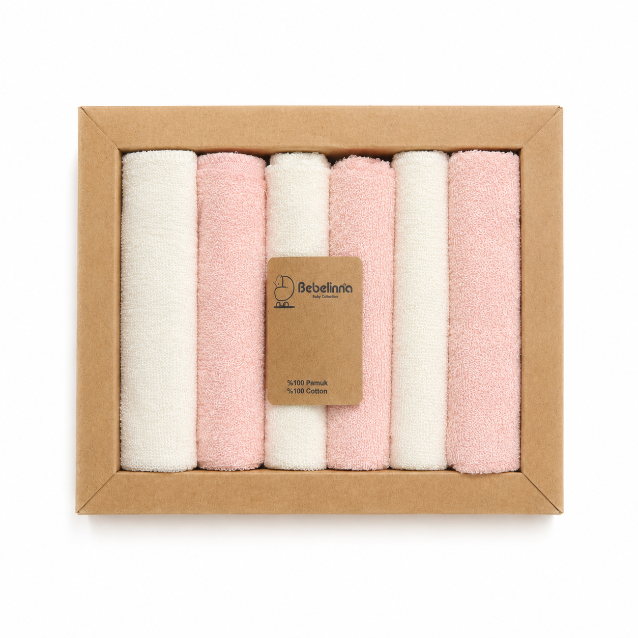 Lot de 6 mouchoirs pour bébé