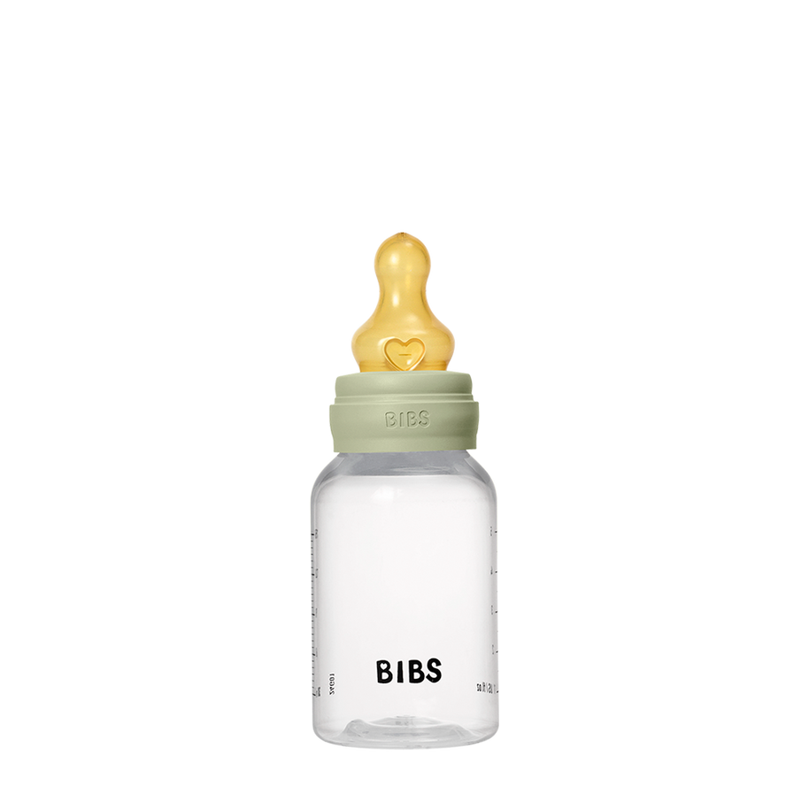 Biberon sans BPA 150ml avec tétine en latex Débit lent - Sage