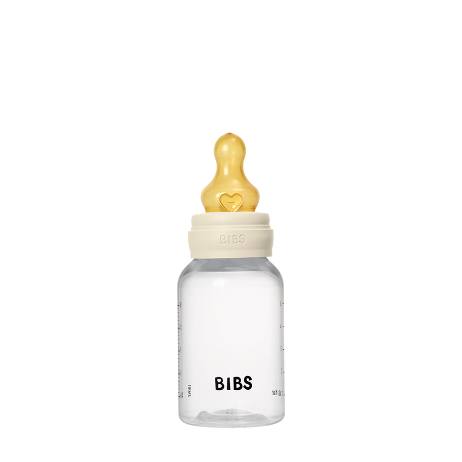 Biberon sans BPA 150ml avec tétine en latex Débit lent - Ivory