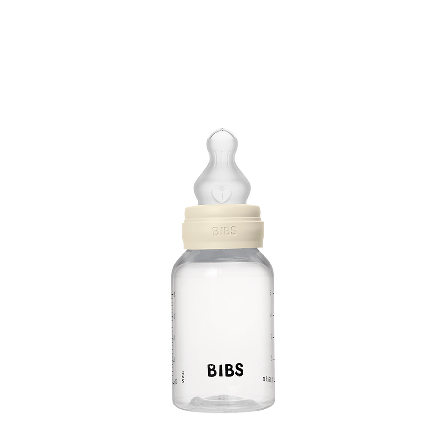 Biberon sans BPA 150ml avec tétine en silicone Débit lent - Ivory
