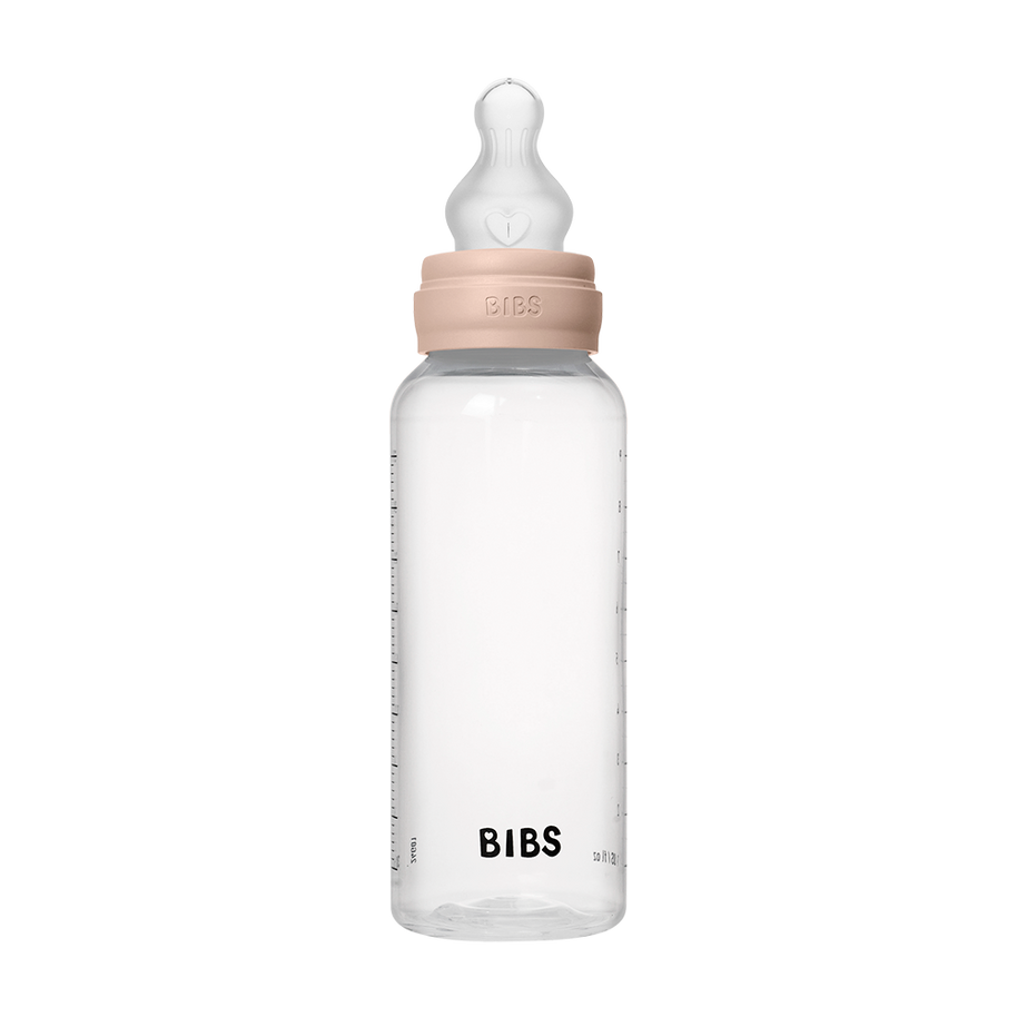 Biberon BIBS Sans BPA 270ml – Silicone Débit moyen - Blush