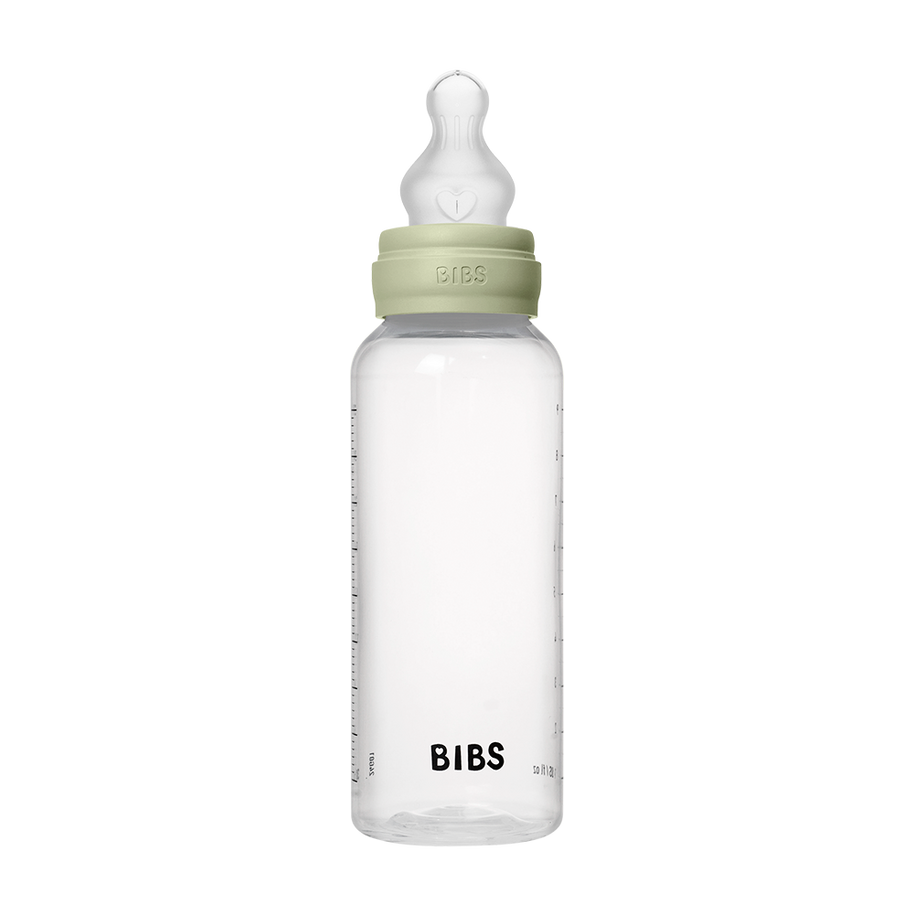 Biberon BIBS Sans BPA 270ml – Silicone Débit moyen - Sage