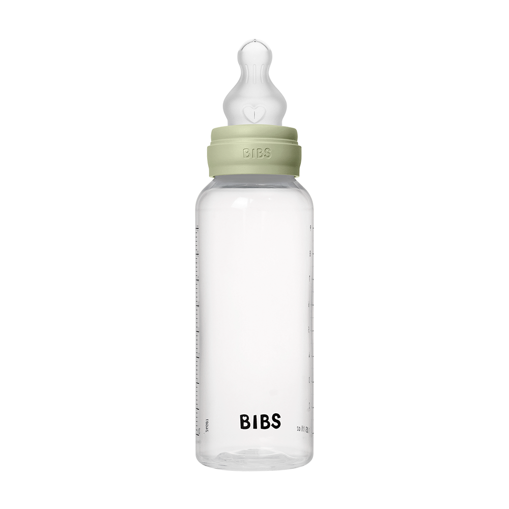 Biberon BIBS Sans BPA 270ml – Silicone Débit moyen - Sage