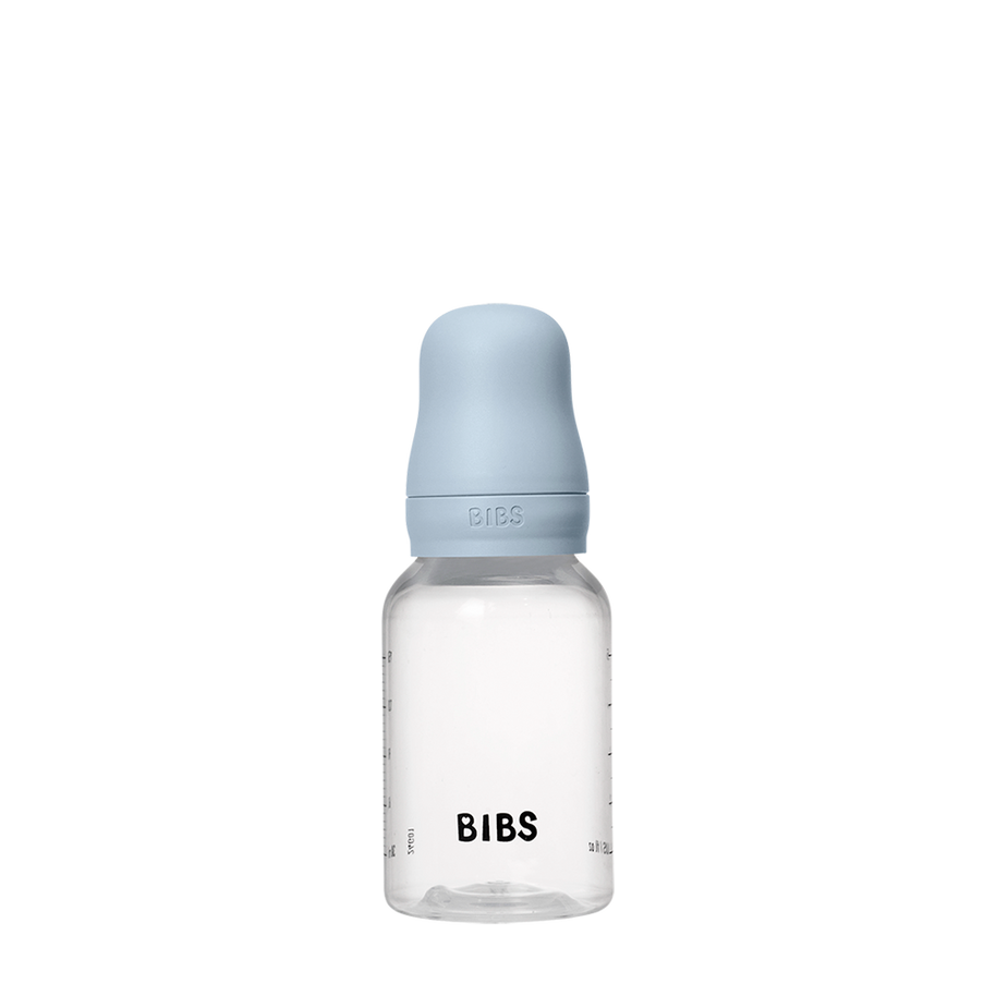 Biberon sans BPA 150ml avec tétine en silicone Débit lent - Baby Blue