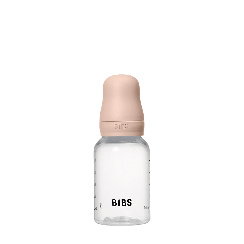 Biberon sans BPA 150ml avec tétine en latex Débit lent - Blush