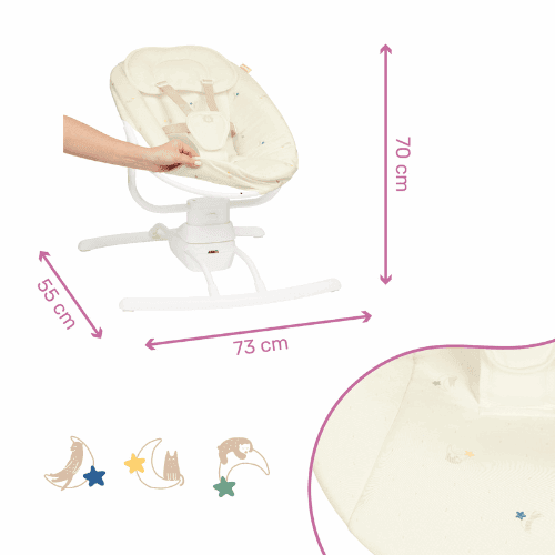 Balancelle bébé motorisée - Badabulle - pour bébé Maroc -www.babyboss.ma