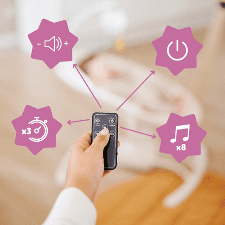 Balancelle bébé motorisée - Badabulle - pour bébé Maroc -www.babyboss.ma