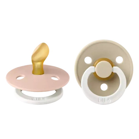 Set de 2 Chupetes Bibs GLOW - Rubor/Vainilla