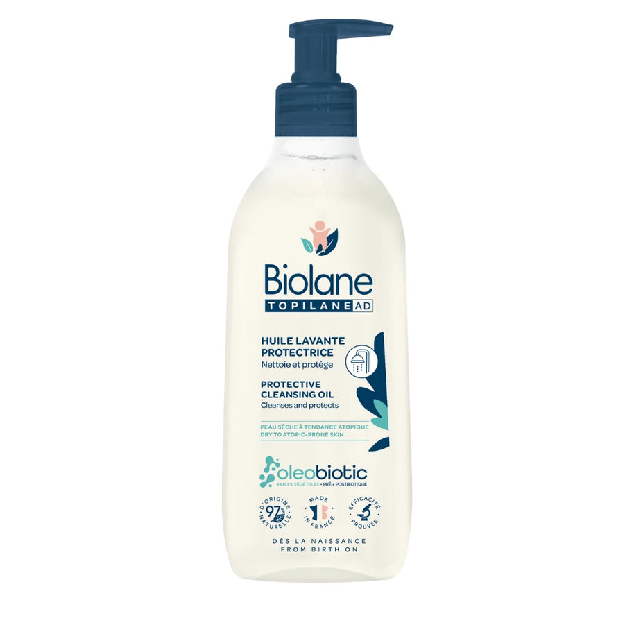 BIOLANE – Topilane AD Huile Lavante Protectrice 350ml – Peaux Très Sèches et à Tendance Atopique - Biolane - Bain et toilette pour bébé Maroc -www.babyboss.ma