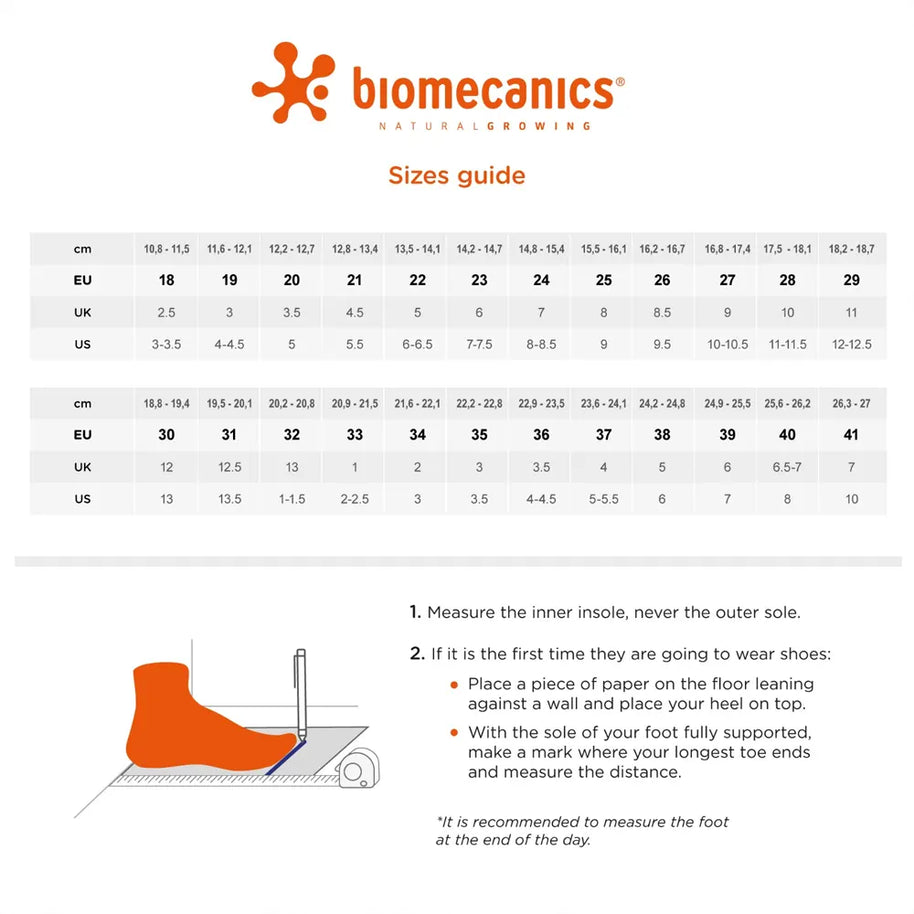 Chaussures Ergonomiques Bébé - Biomecanics