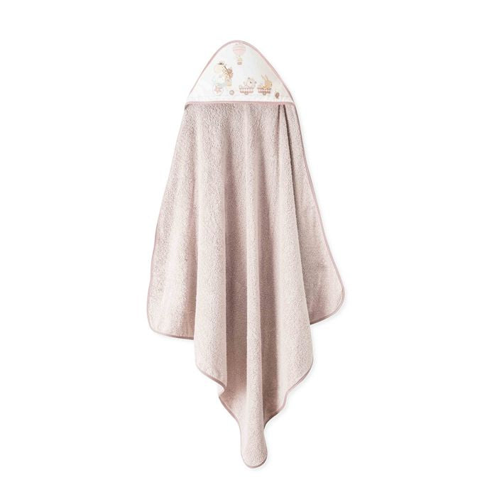 Interbaby cap de bain 100×100 et bavoir