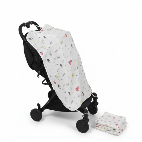 couverture poussette multicolore - sevibebe - pour bébé Maroc -www.babyboss.ma