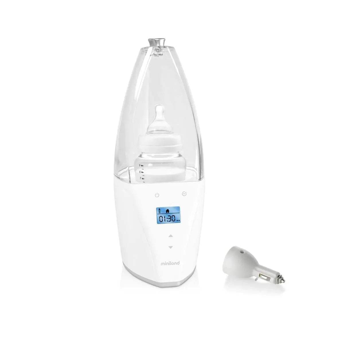 Chauffe-Biberon + Stérilisateur Digital Maison et Voiture – Miniland - Miniland - pour bébé Maroc -www.babyboss.ma