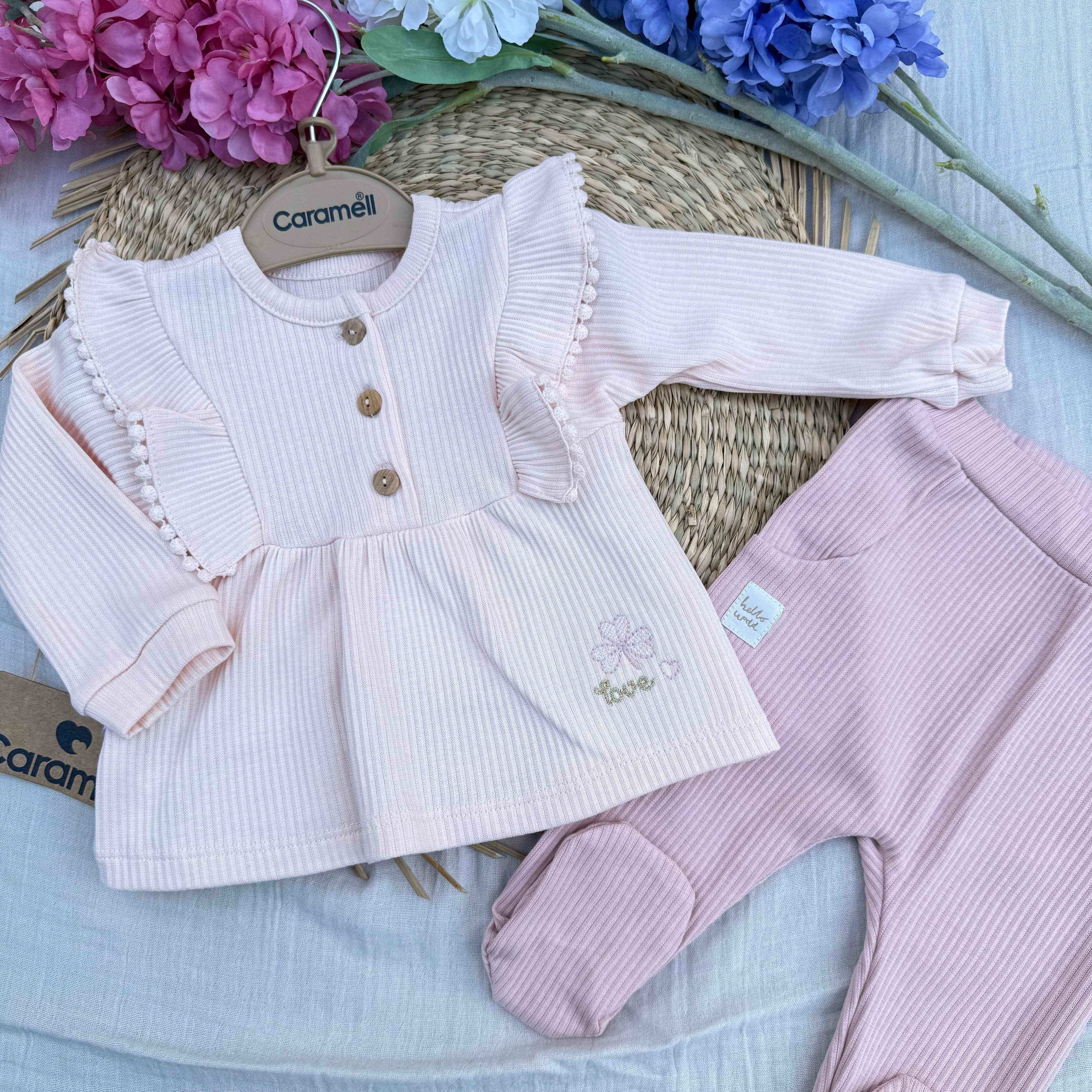 Ensemble pour bébé 2 pièces - Caramell - Caramell - Ensemble pour bébé Maroc -www.babyboss.ma