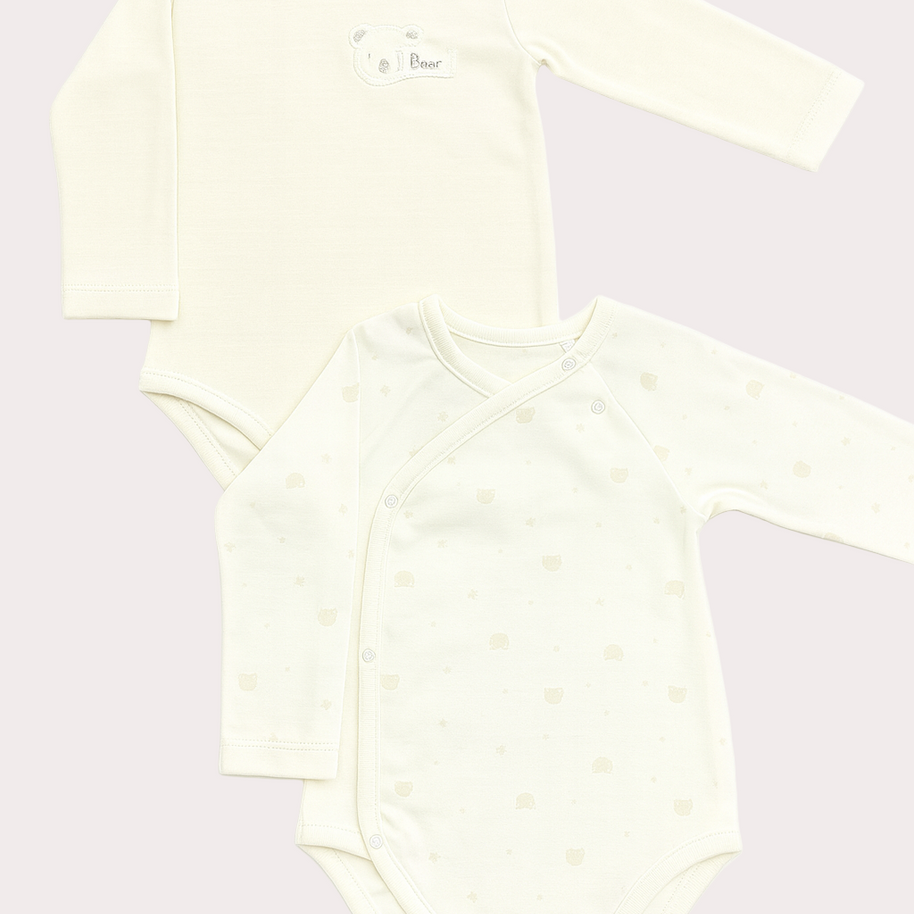 Lot de 2 bodies – Ecru