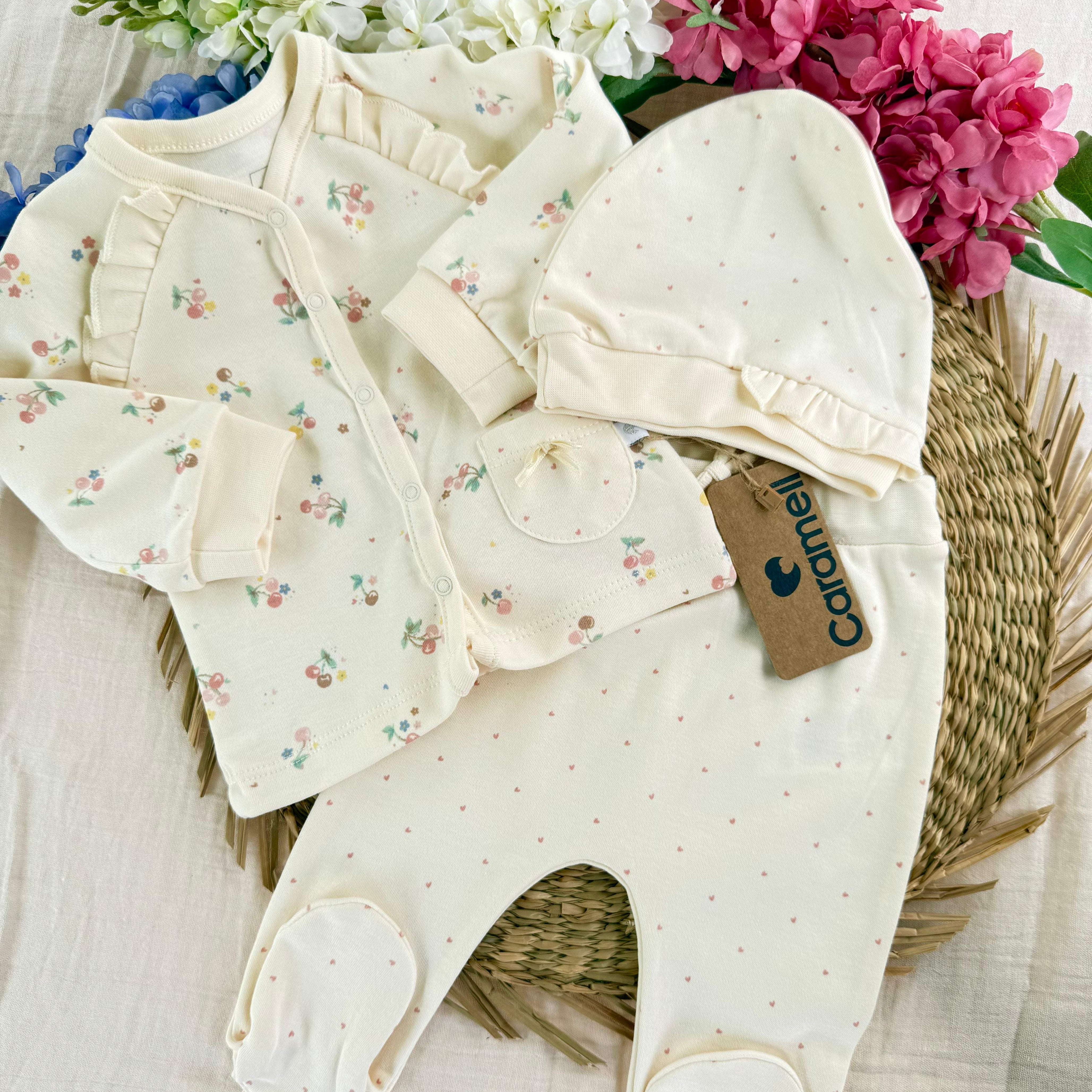 Ensemble pour bébé 2 pièces - Caramell - Caramell - Ensemble pour bébé Maroc -www.babyboss.ma