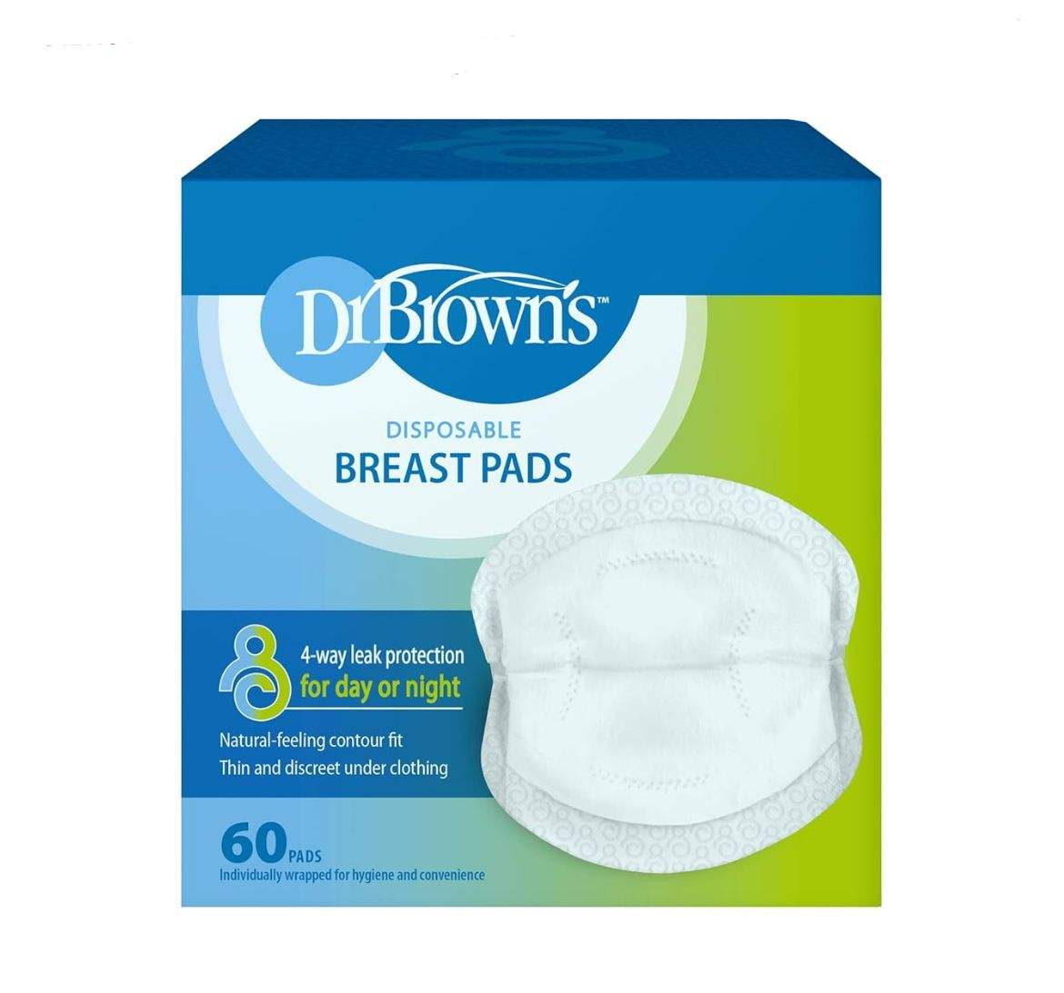 Cojines de lactancia desechables Dr Brown’s 60 piezas