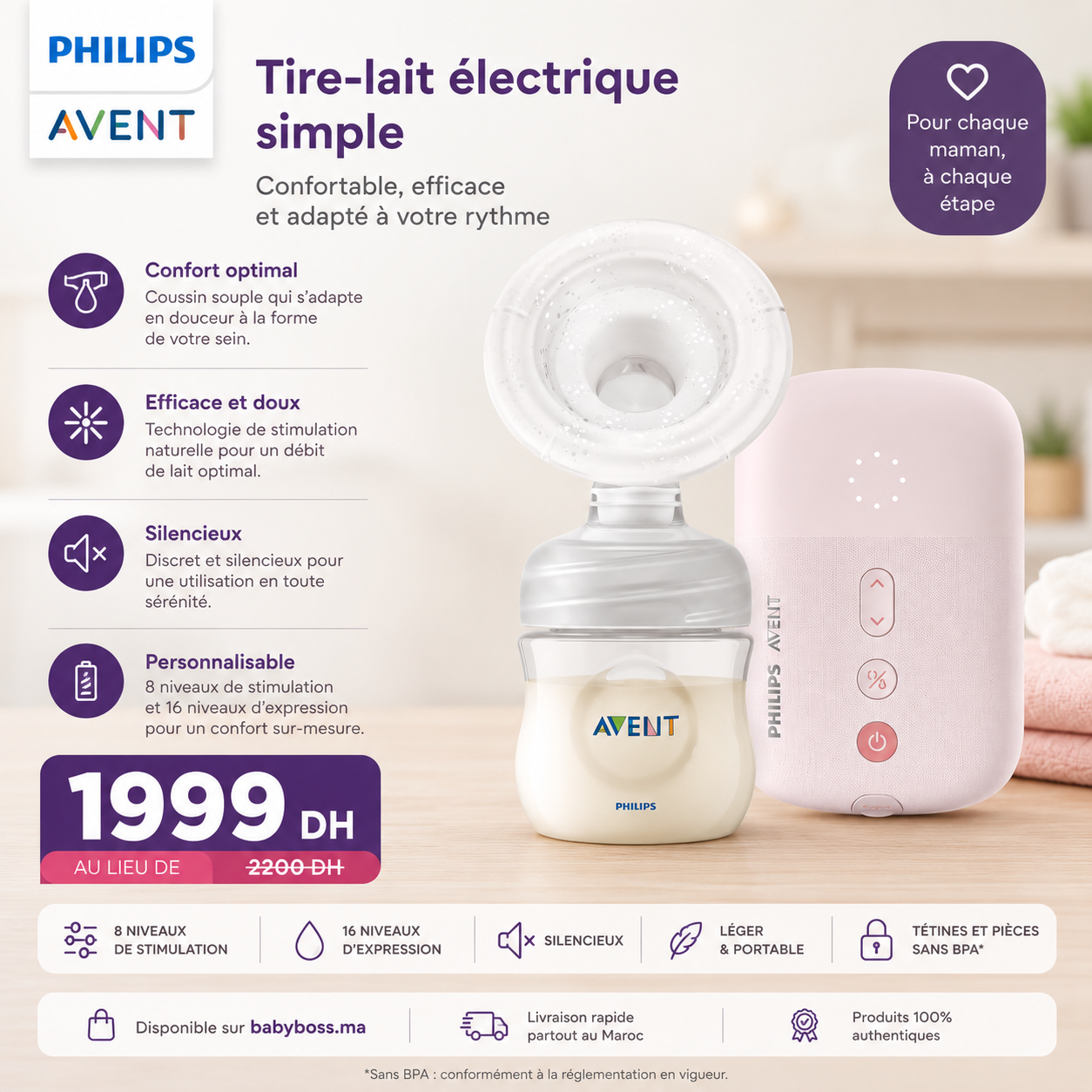 Philips Avent Tire-lait électrique simple
