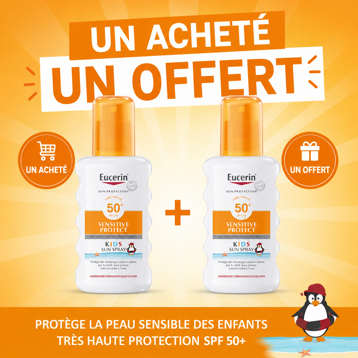 Eucerin SUN PROTECTION Sensitive Protect KIDS Spray SPF50+  200ml