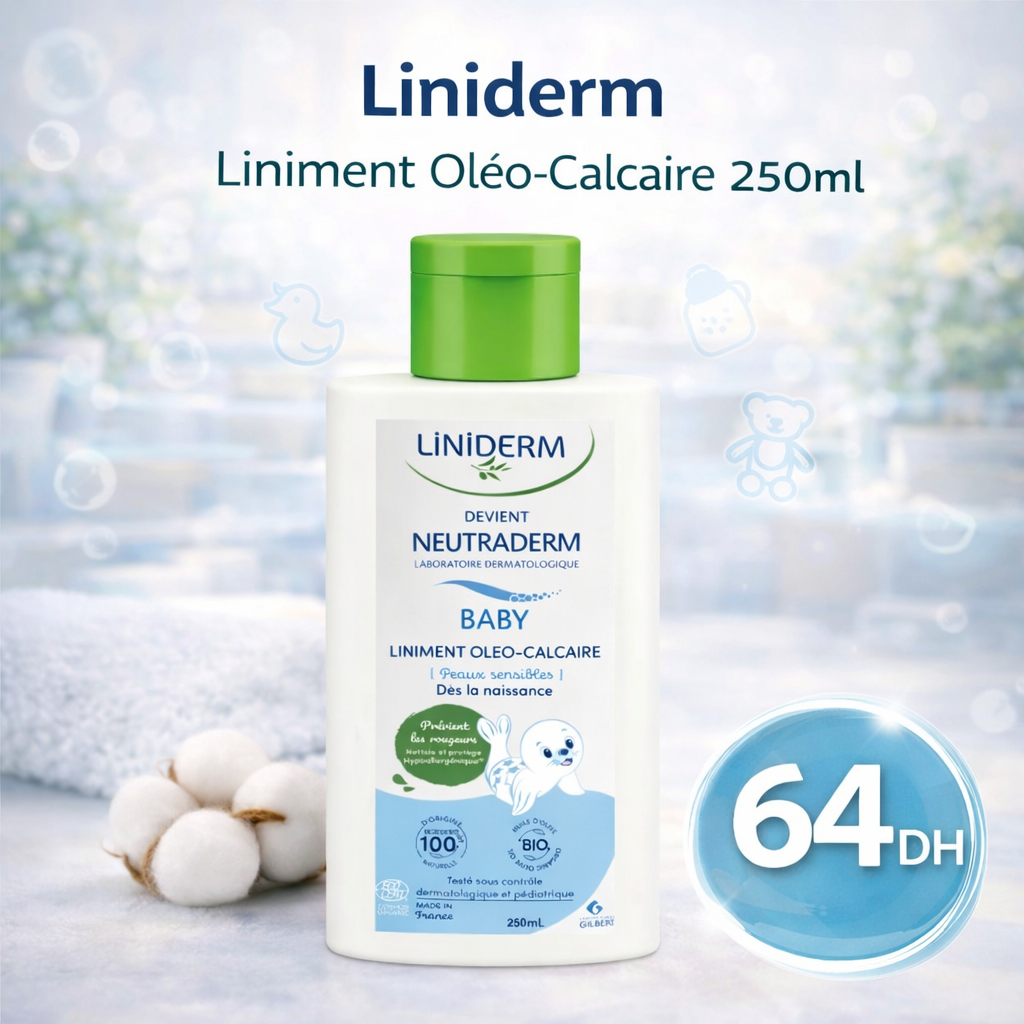 Gilbert Liniderm Liniment Oléo-Calcaire Stabilisé - 250ml - Gilbert - Crème de change - Babyboss.ma
