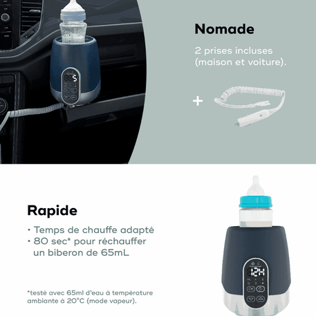 Chauffe-biberon Nomade - NutriSmart - Babymoov - REPAS pour bébé Maroc -www.babyboss.ma