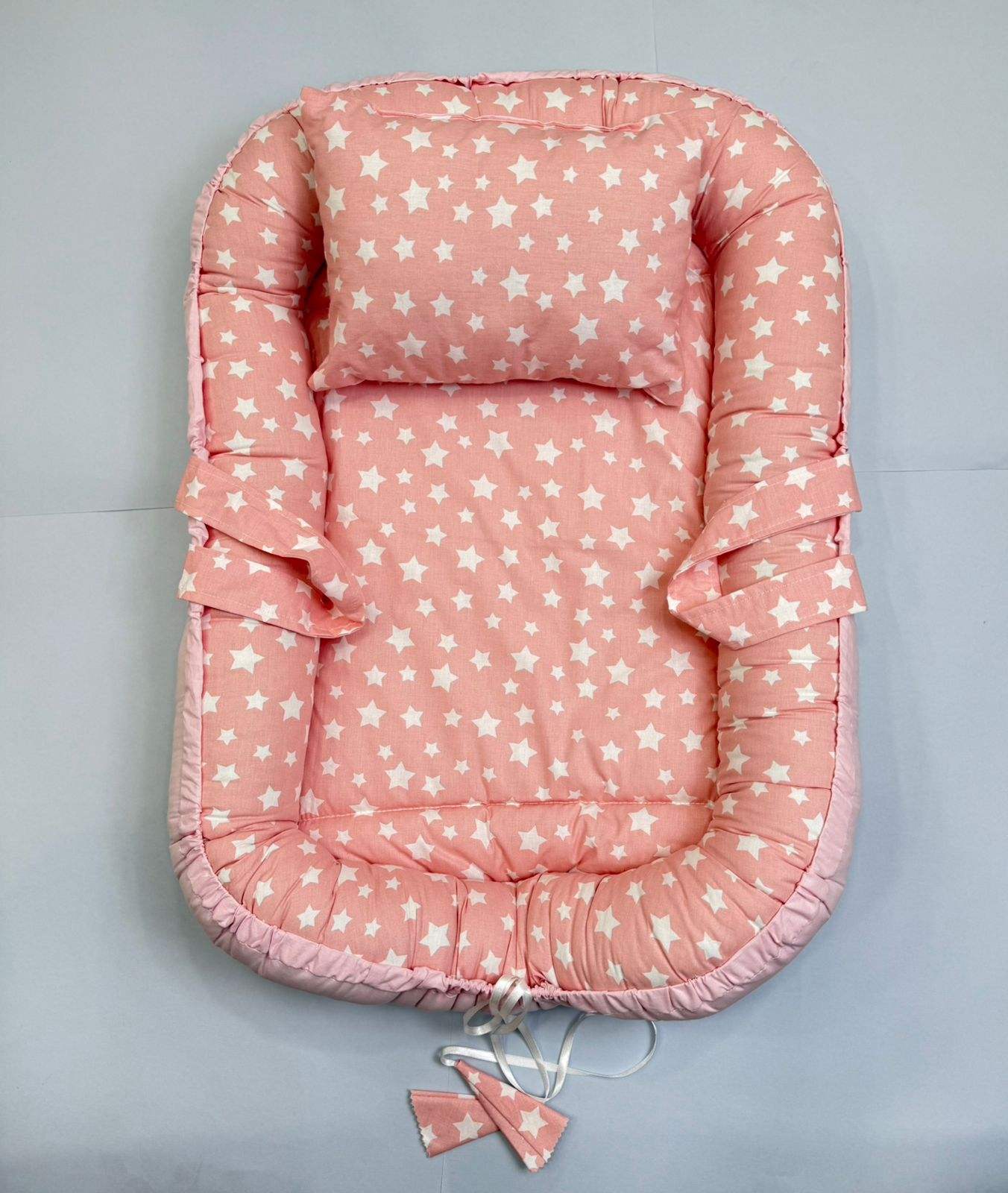 Couffin Double-Face pour Bébé – Cotton Rose - BABYBOSS sommeil - pour bébé Maroc -www.babyboss.ma