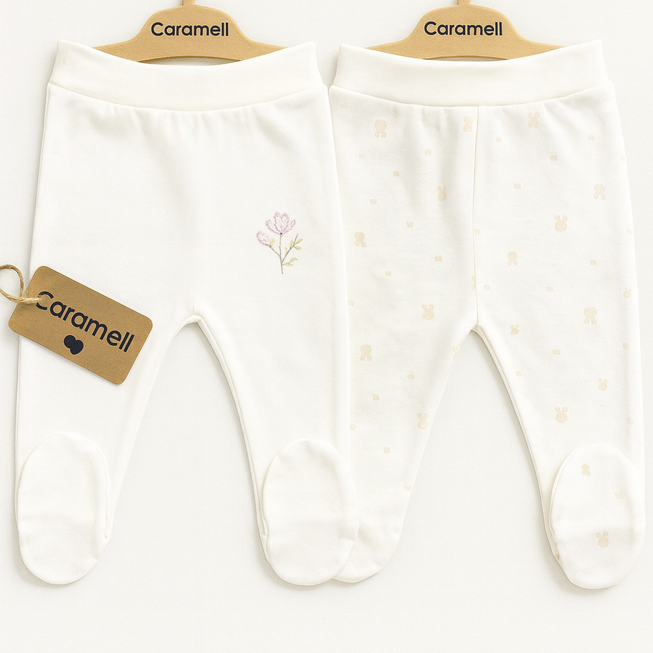 Lot de 2 pantalons – Ecru