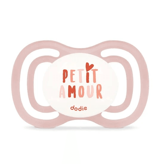 Lot de 2 Sucettes Dodie Anatomiques 0-6 mois Glow in the dark - Rose - Dodie - Sucettes pour bébé Maroc -www.babyboss.ma