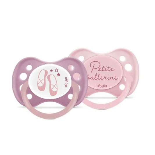 Set of 2 Dodie Silicone Anatomical Pacifiers 18m+ - Baby Cat & Mini Hen