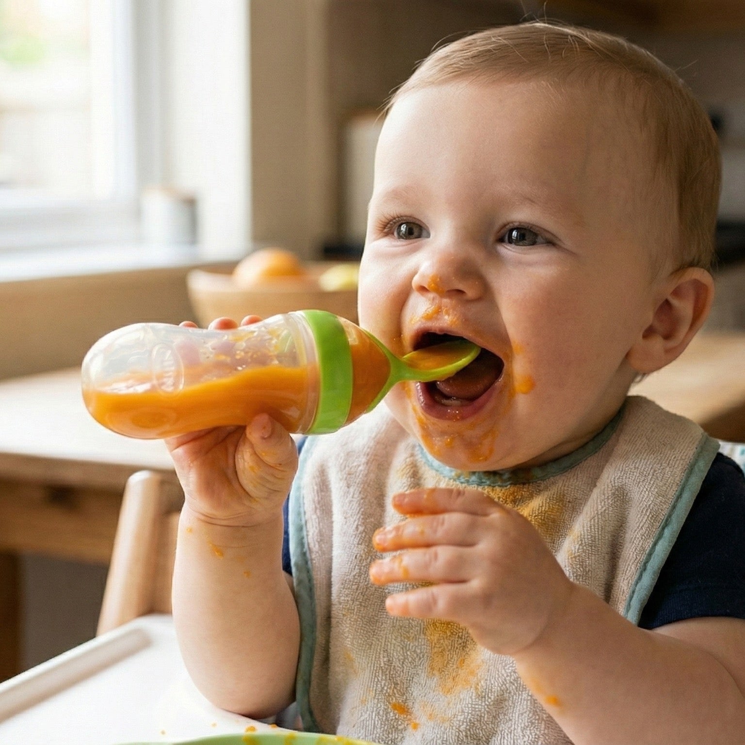 Cuillère biberon en silicone Nuby