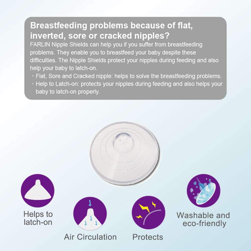 Farlin bout de sein en silicone 20mm - farlin - pour bébé Maroc -www.babyboss.ma