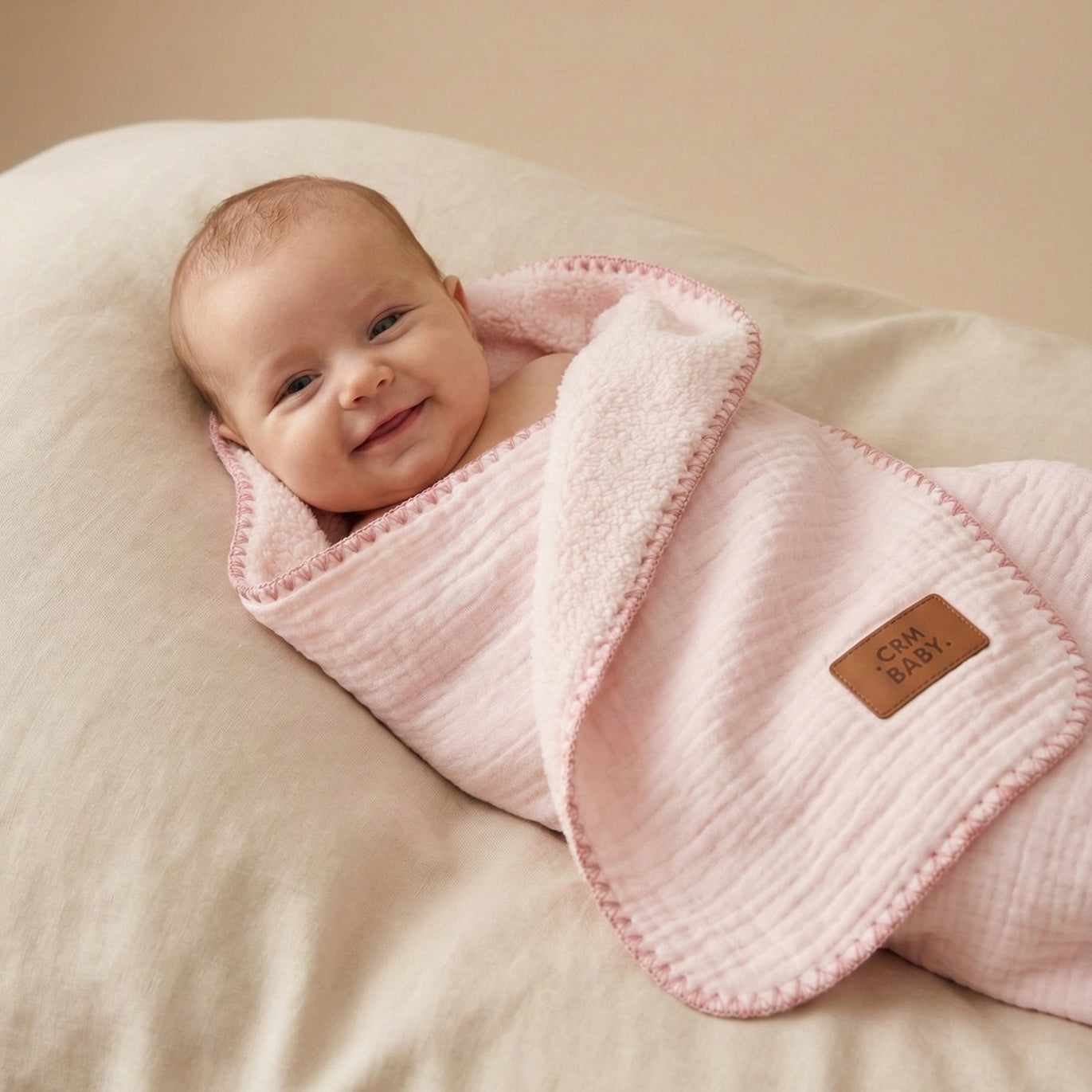 Couverture – Rose – 85x90 cm