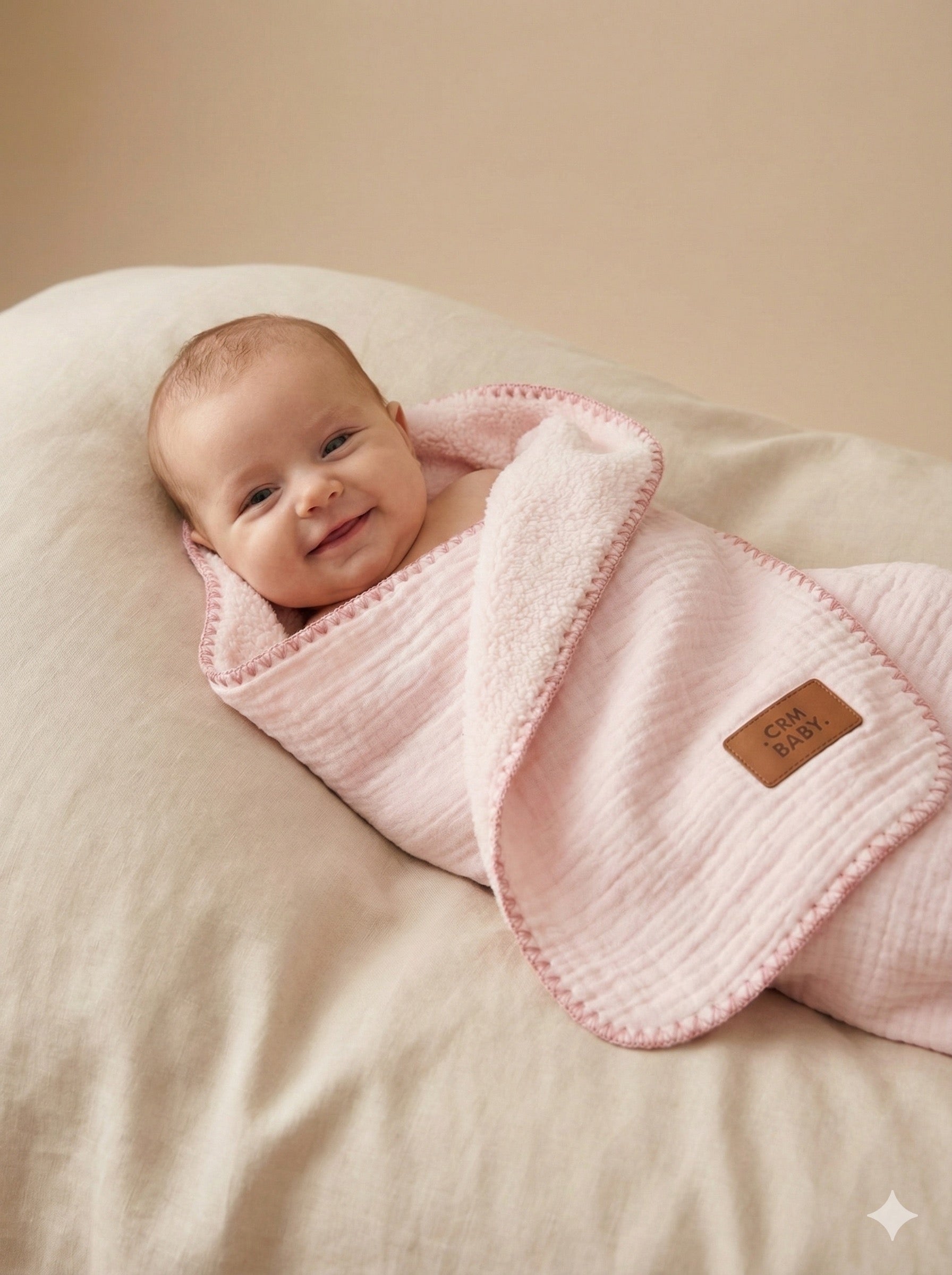 Couverture – Rose – 85x90 cm