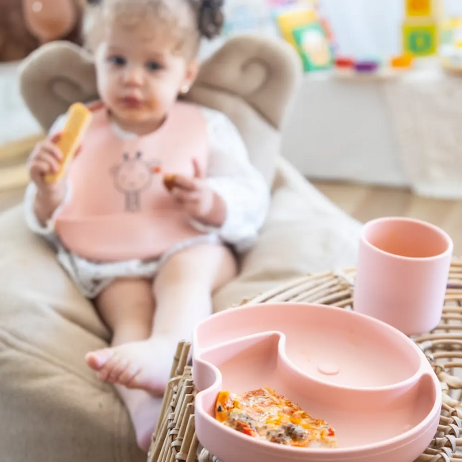 Assiette en Silicone Compartimentée avec ventouse Yummy
