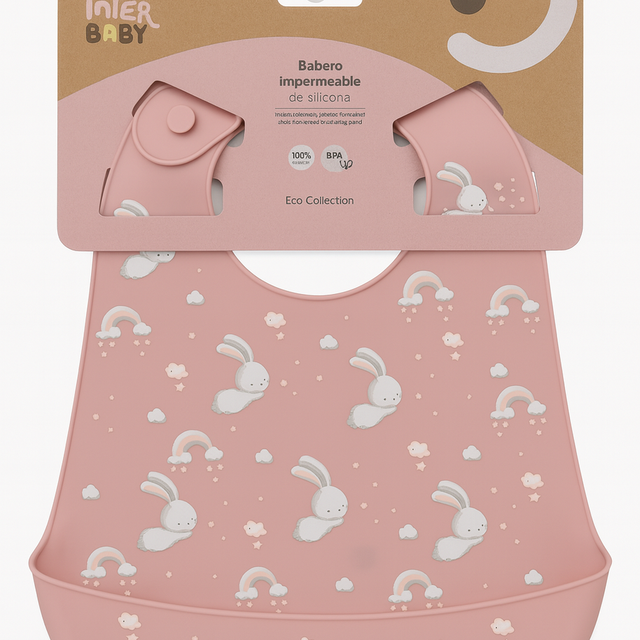 Bavoir en sillicone Interbaby