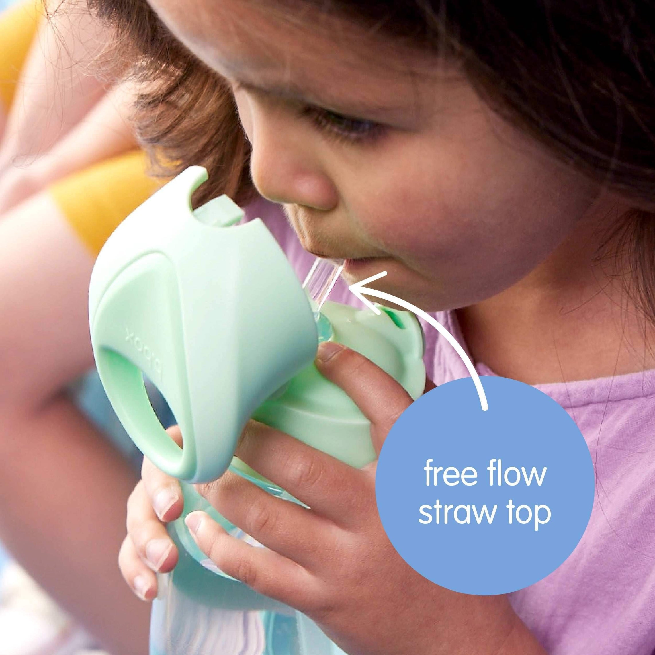 Gourde à paille Jnr BBox 380ml . - blush crush - BBOX USA - Drink Bottle - 380ml pour bébé Maroc -www.babyboss.ma