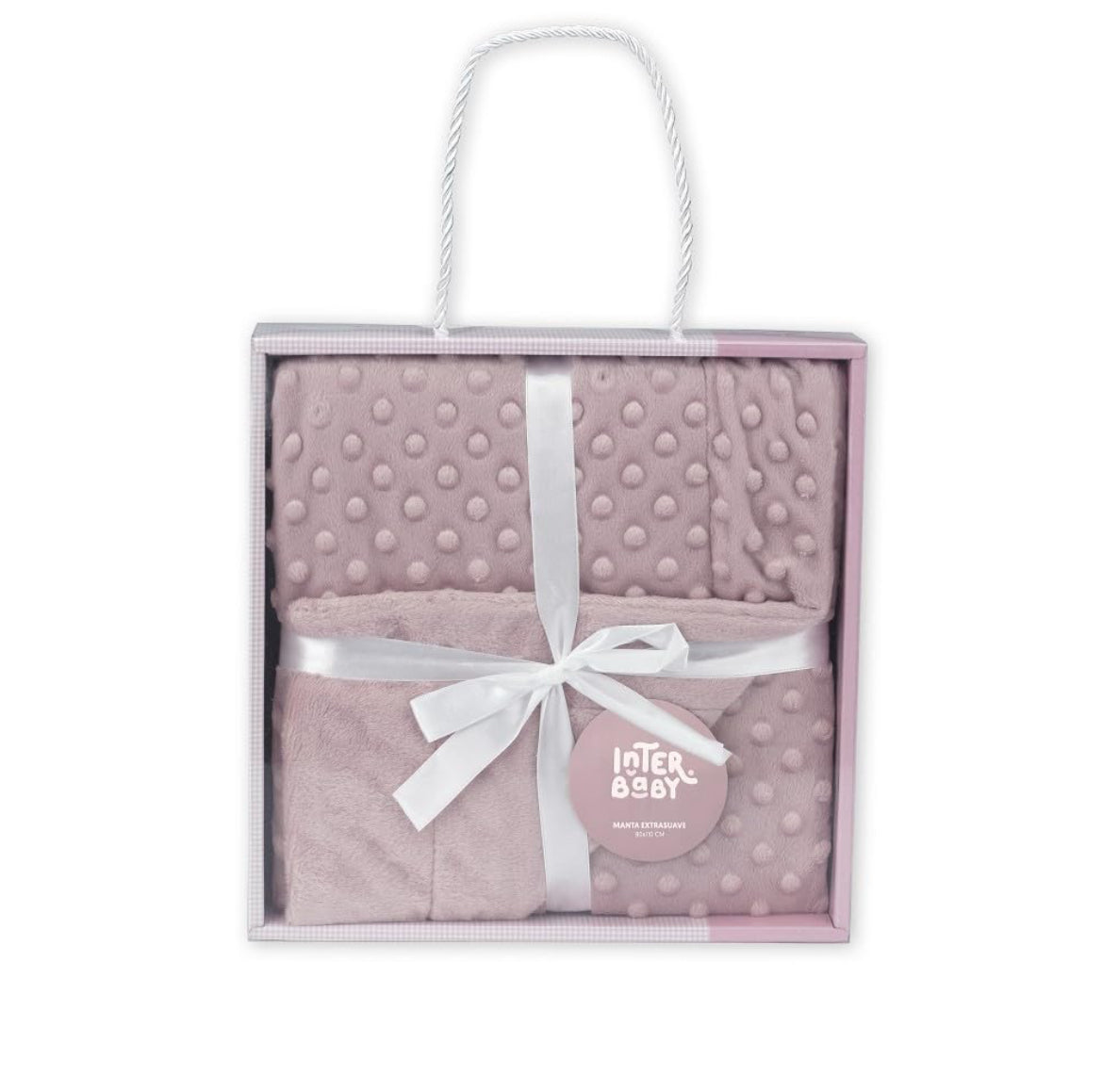 Interbaby Couverture En Bulles 80 X 110 - Vieux rose